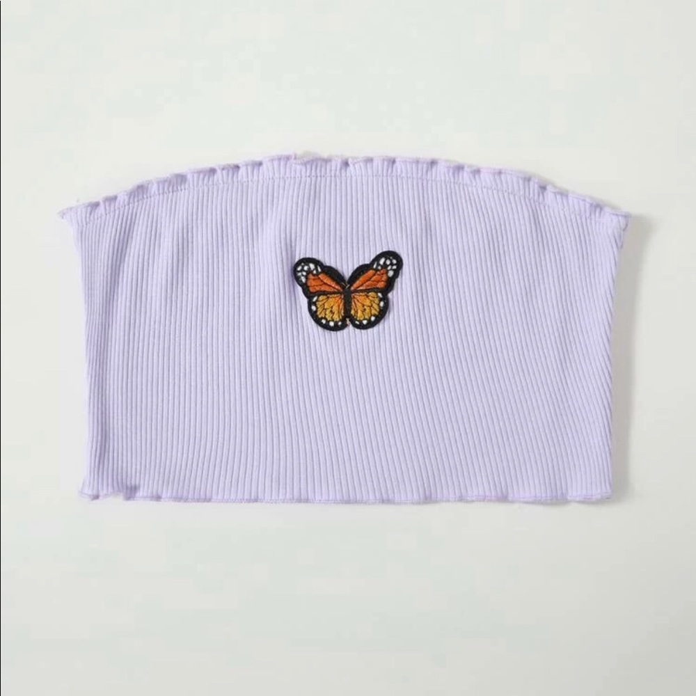Butterfly Patched Tube Top